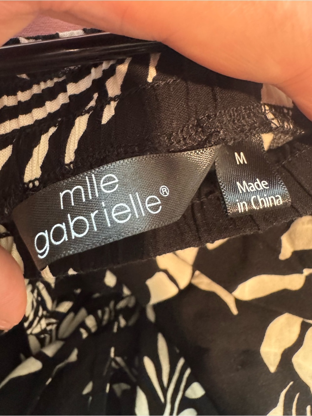 Mlle Gabrielle Black Floral Drawstring Shorts - Picture 6 of 6